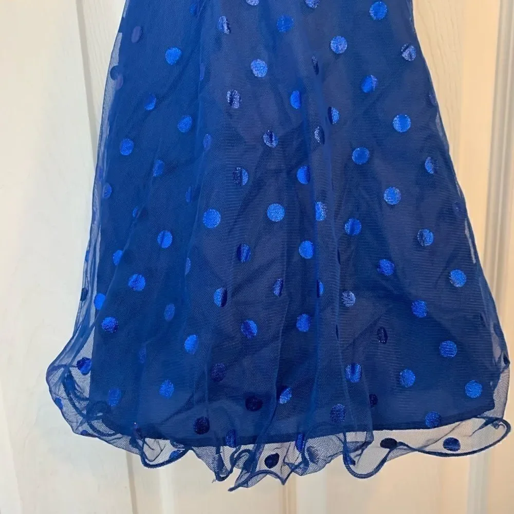 Jessica Ann Blue and Black Party Dress Size 2t